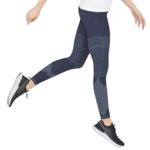 NWT SPANX LAMK Seamless Moto Leggings for Women Tummy Control Color: Indigo Sky - Picture 2 of 6
